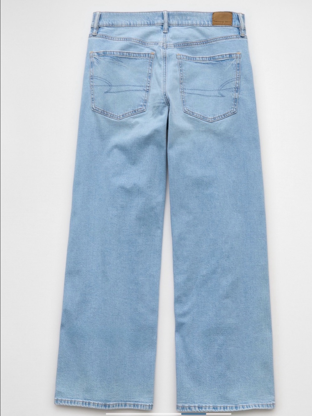 American Eagle Outfitters Low Rise Ultra Wide-Leg Jeans. Size 10 Long - Picture 4 of 10